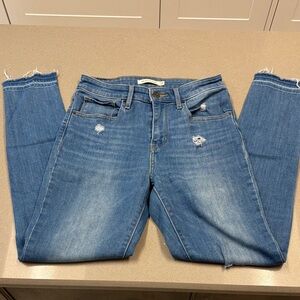 Levi's 721 High Rise Skinny Blue Jeans